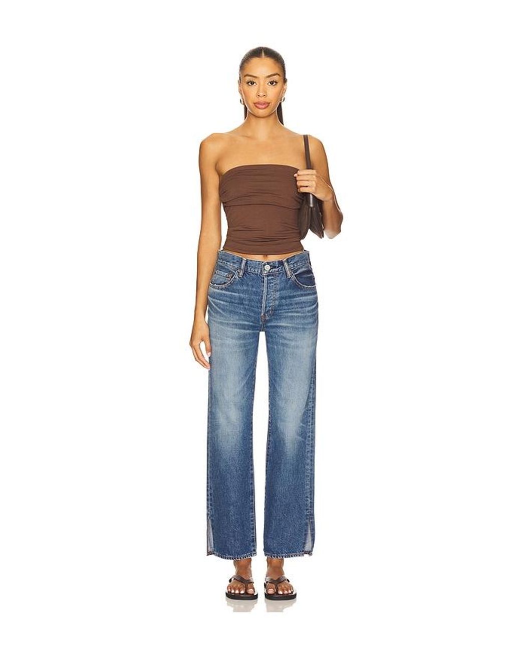 Moussy Blue Sunset Straight Jeans