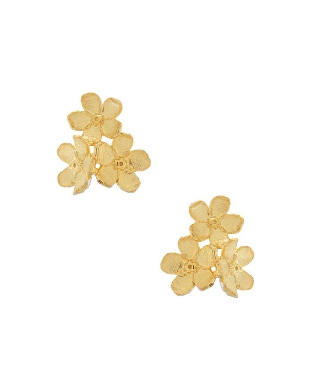 Shashi Metallic Chinoiserie Stud Earrings