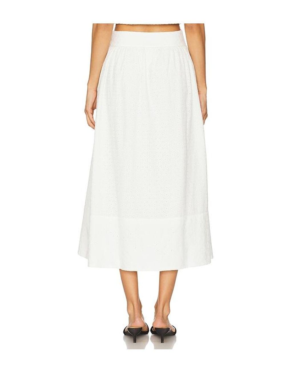 PAIGE White Ojai Skirt