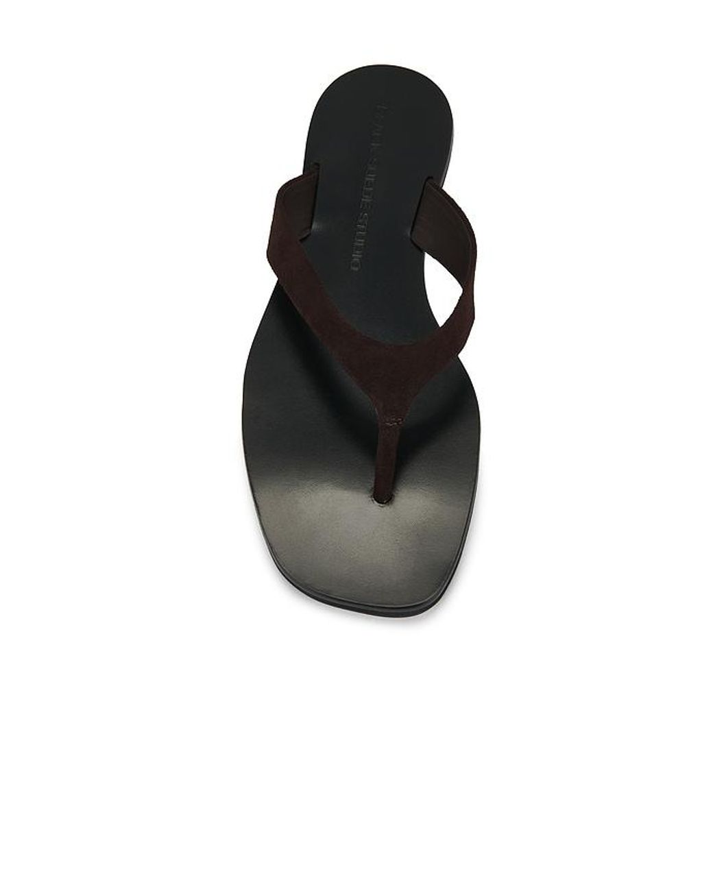 Black Suede Studio Brown Sandale Bae