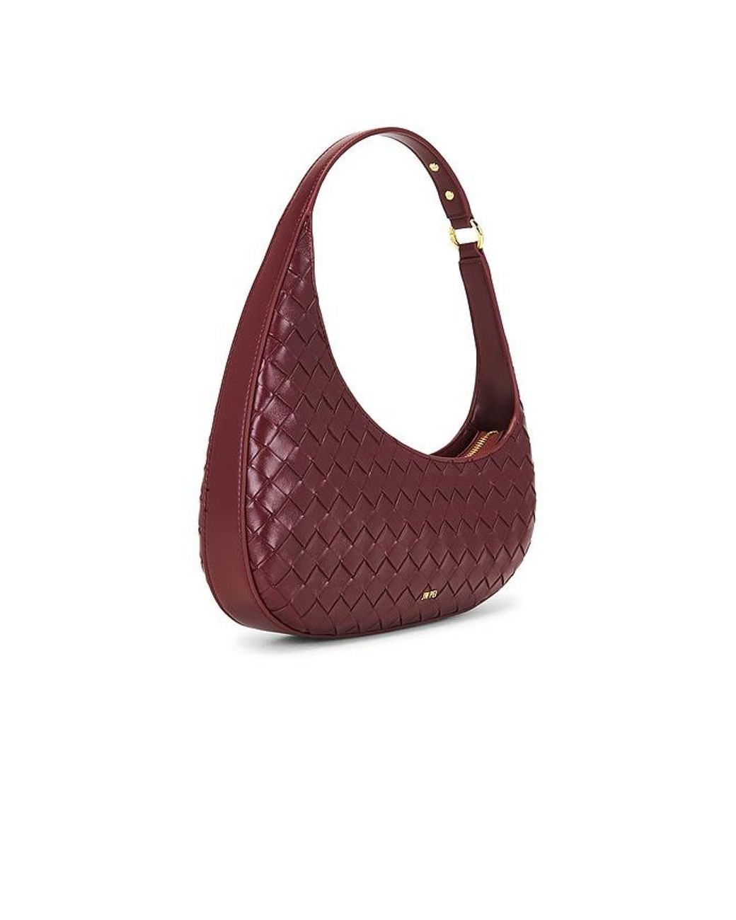 JW PEI Red Harlee Weave Texture Shoulder Bag