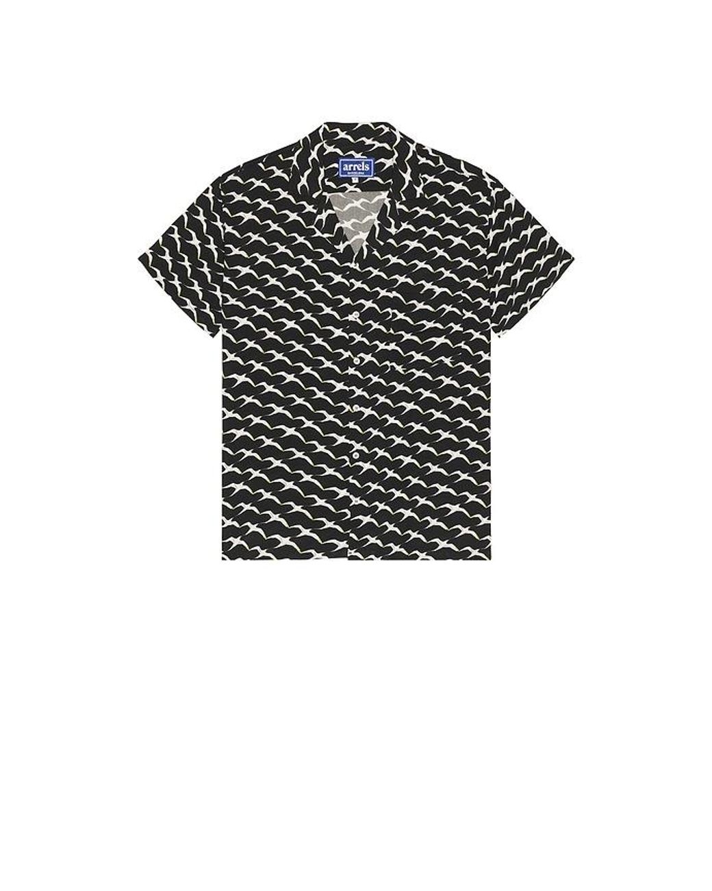ARRELS Barcelona Black Birds X Clara Arnus Camp Collar Shirt for men