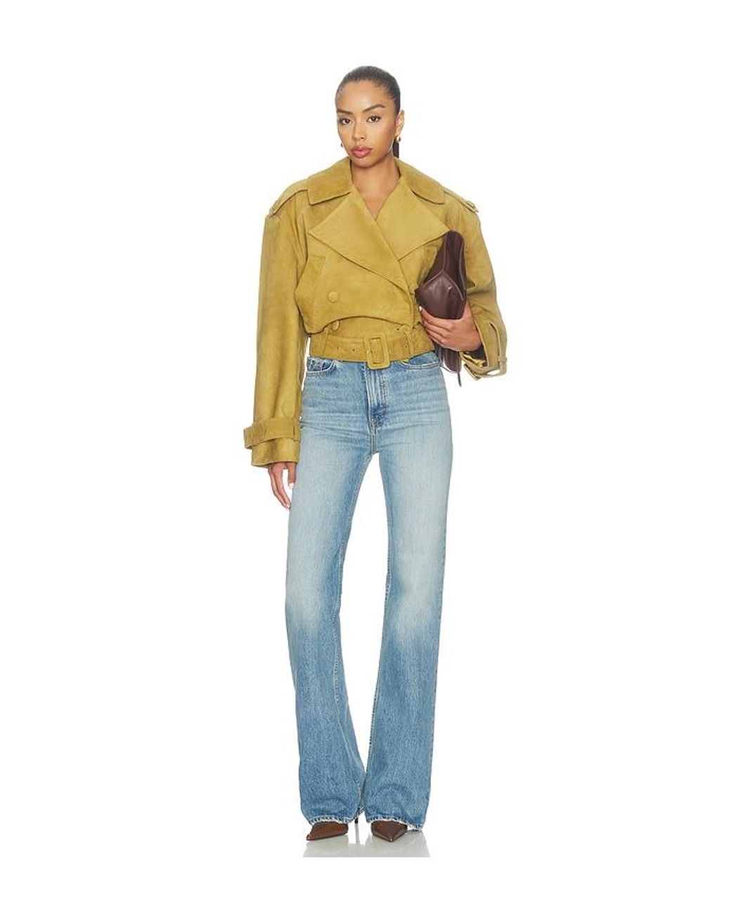 retroféte Blue Rubee Suede Coat