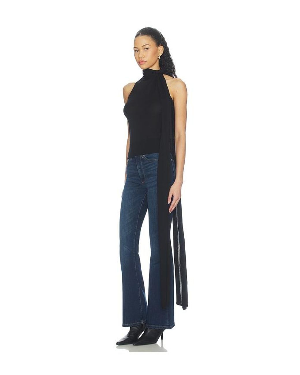 DL1961 Blue Scarf Tie Top
