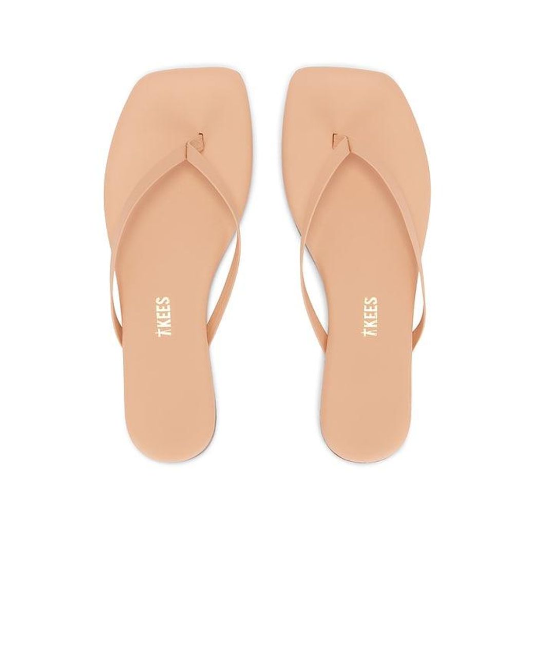 TKEES White Square Toe Lily Sandal