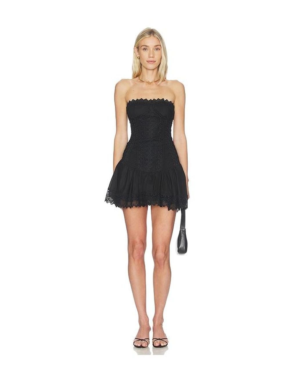 Charo Ruiz Black Julisse Short Dress