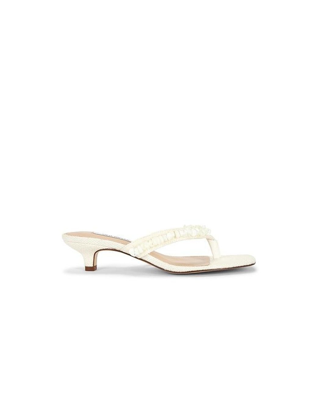 Steve Madden White Tracie Shell Sandal