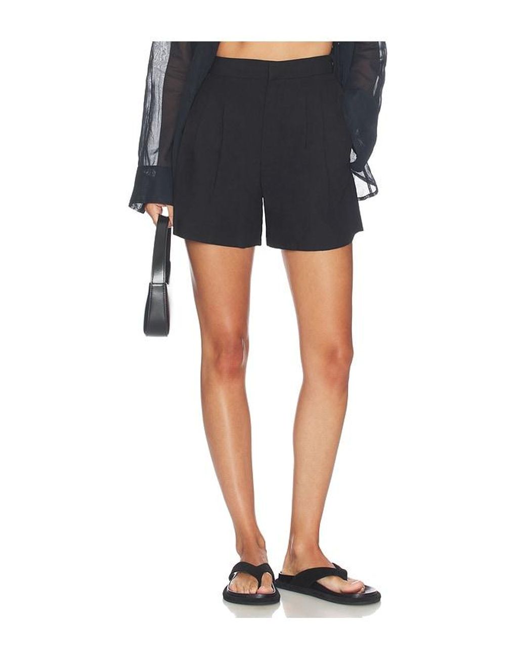 Rag & Bone Black Chappell Linen Short