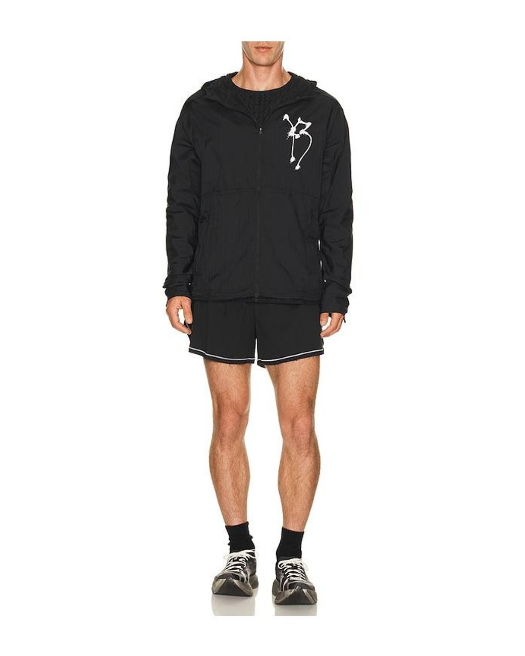 Y-3 Black Gfx Run Jacket for men