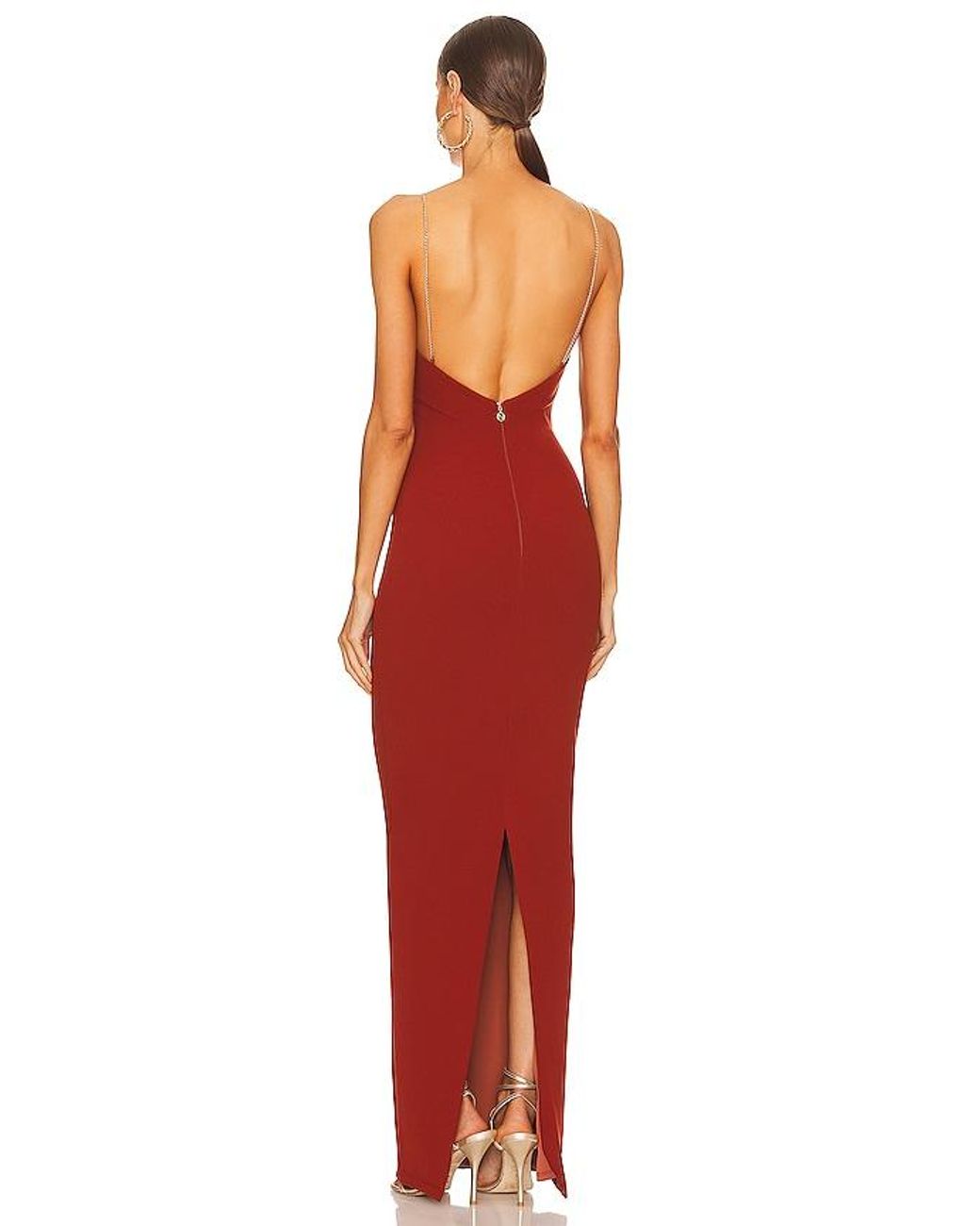 Nookie Red Lexi Chain Gown