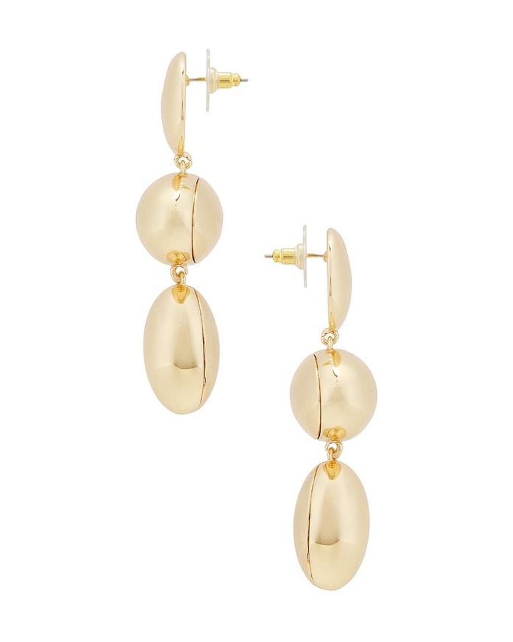 Pendientes Largos Three Station En Color Oro Metálico Talla En BaubleBar de color Metallic