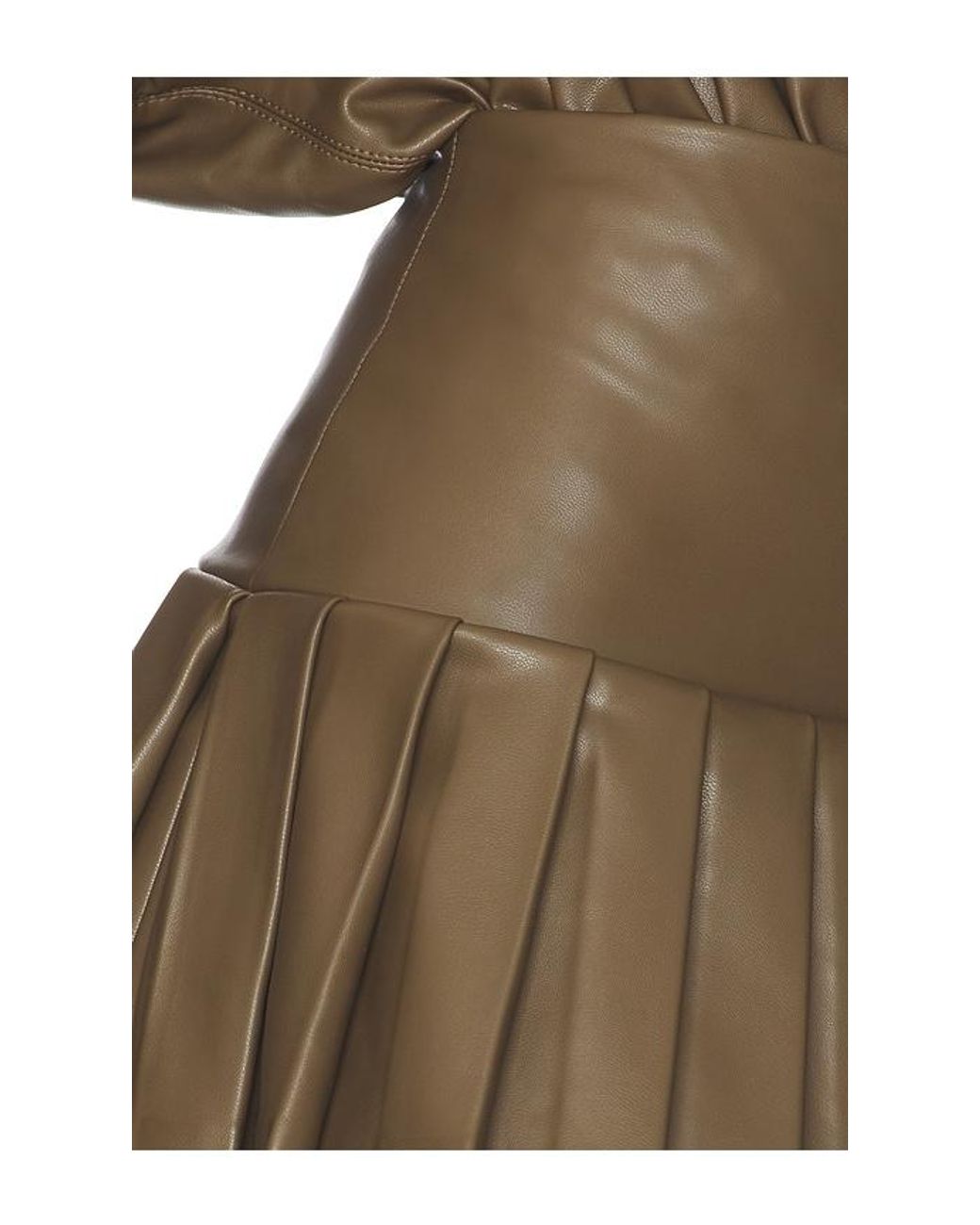 Norma Kamali Gray Pleated Pickleball Skirt