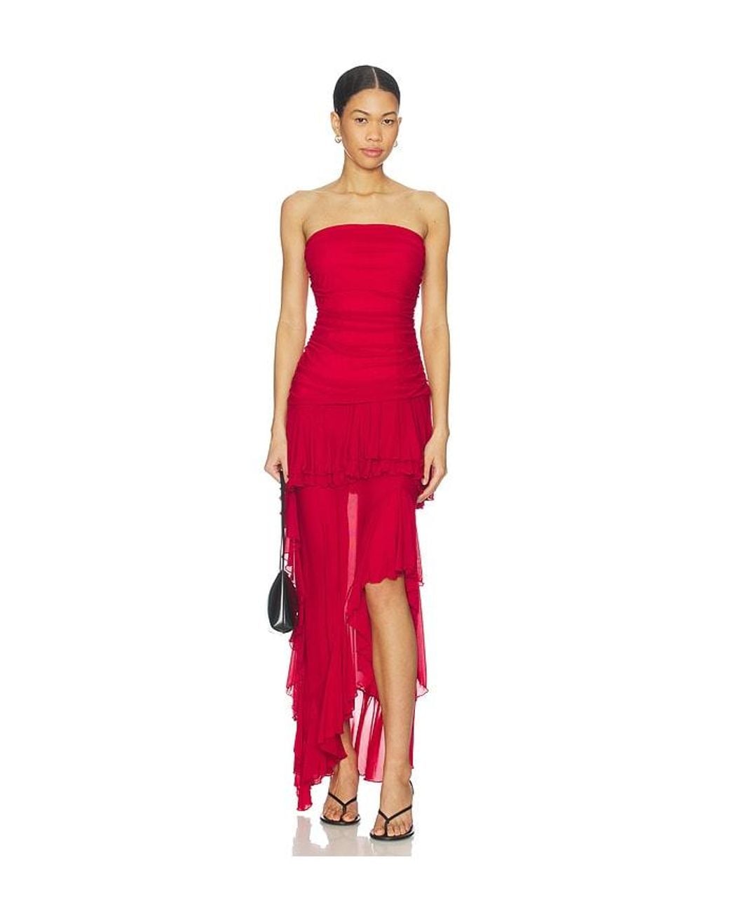 MORE TO COME Red Lillian Strapless Dress