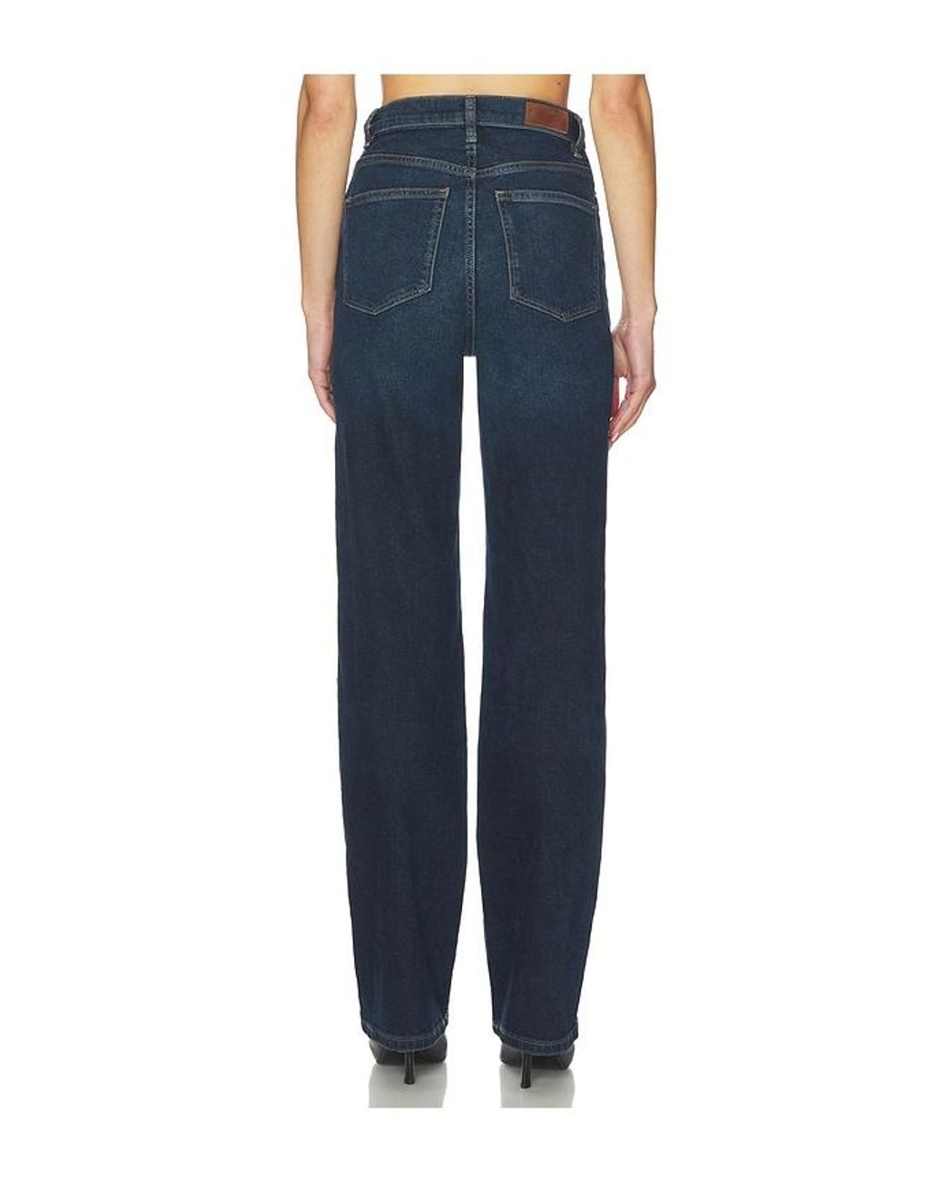 DL1961 Blue Karmine High Rise Refined Wide Leg Jeans