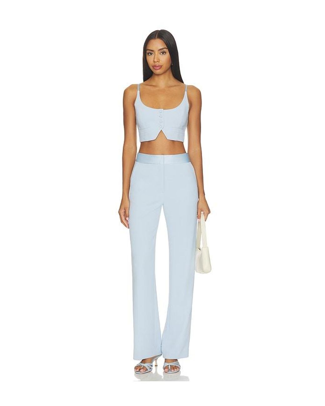 Fleur du Mal Blue Tuxedo Pant