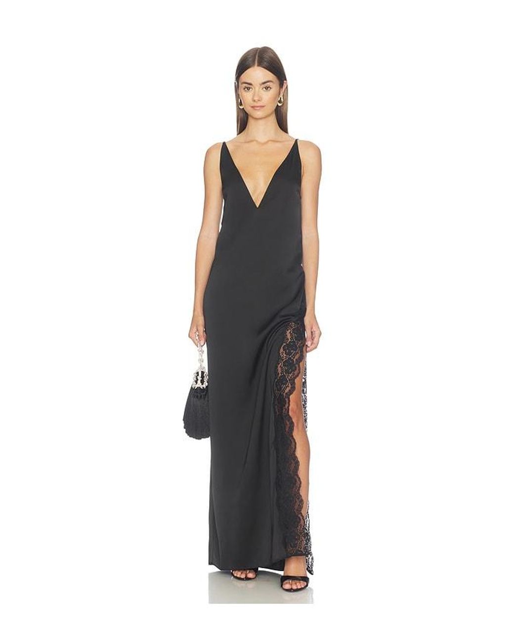 Lovers + Friends Black Nash Gown