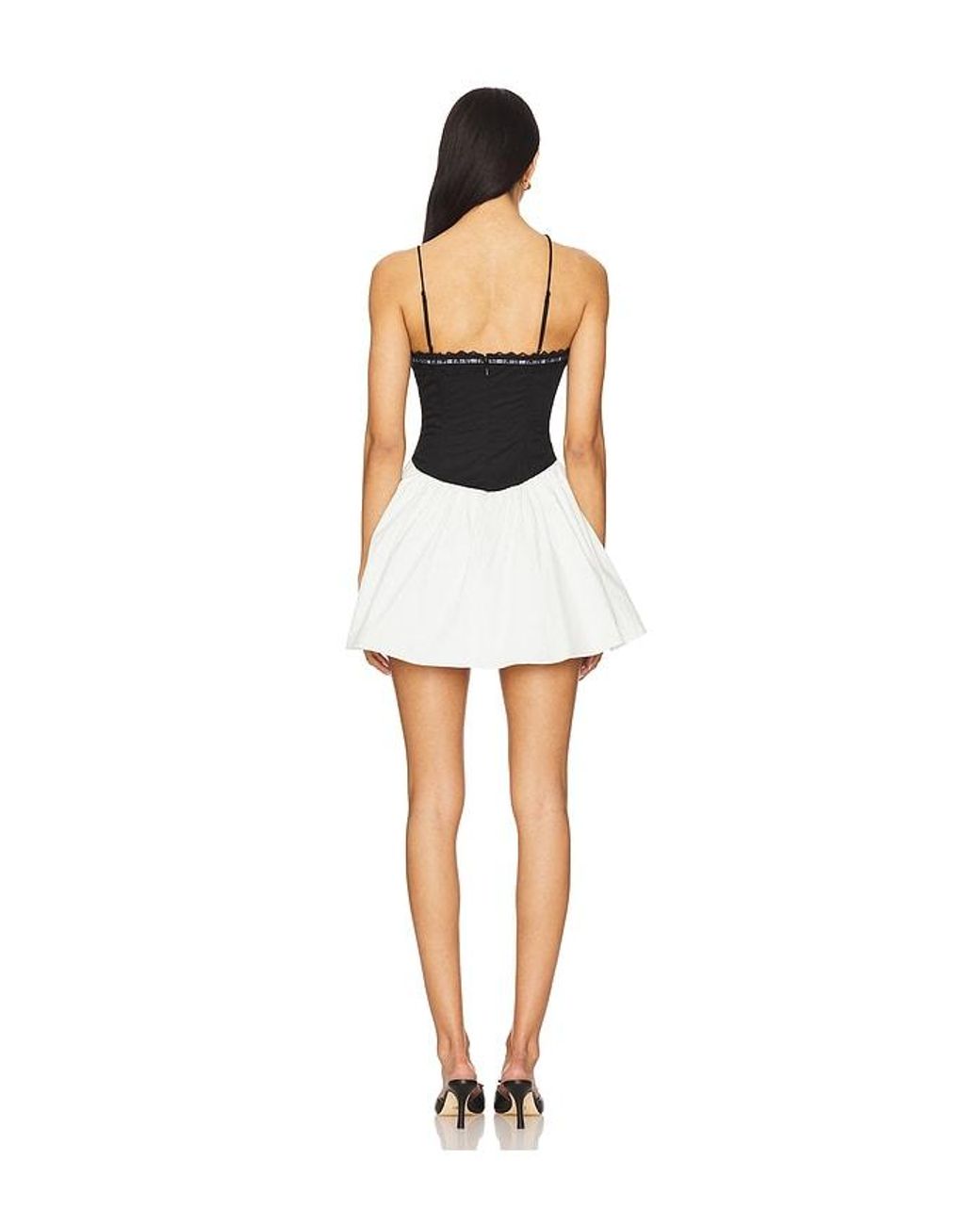 For Love & Lemons Black Annabella Mini Dress