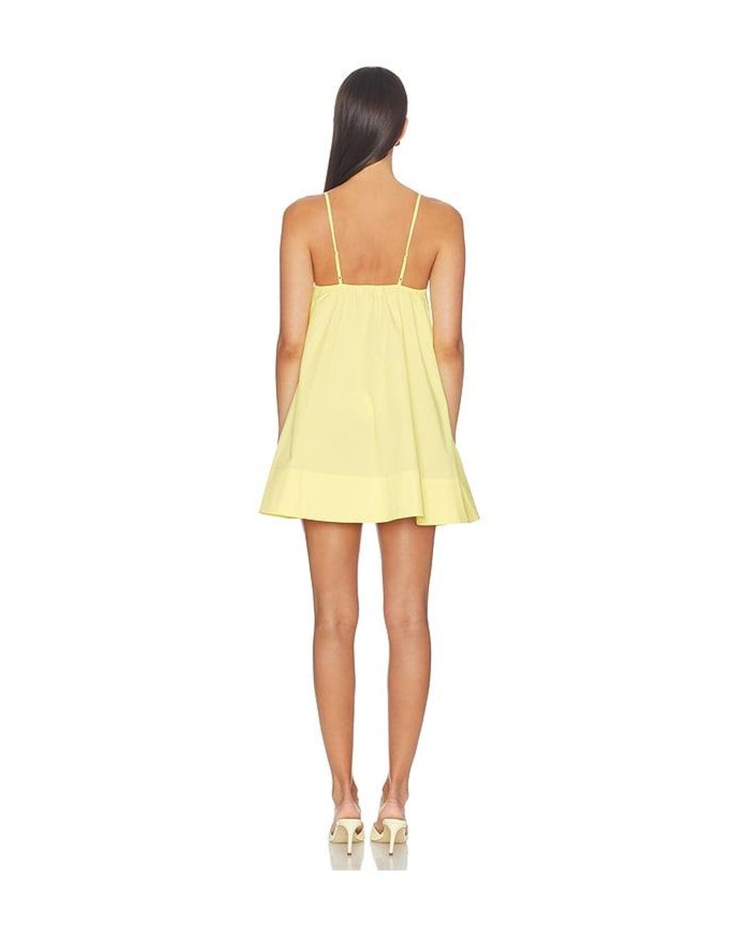 Solid & Striped Yellow Minikleid Lindsay