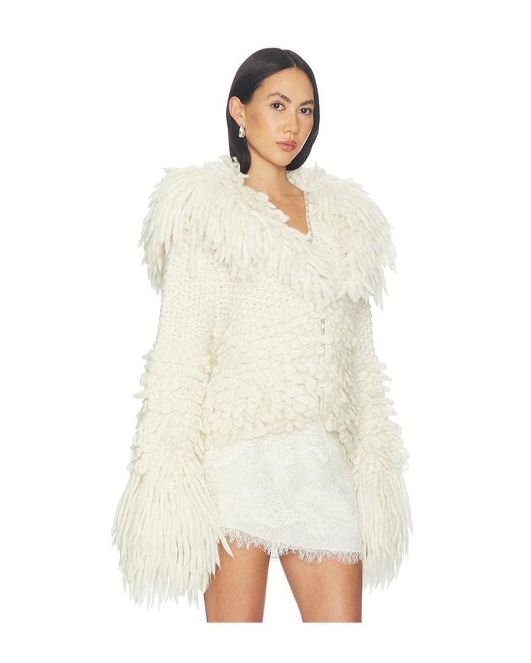 LoveShackFancy White Ilyana Jacket