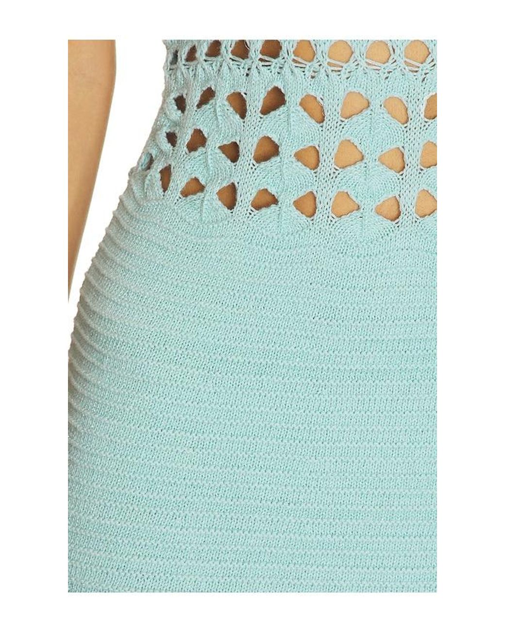 Tularosa Blue Cathie Pointelle Mini Dress