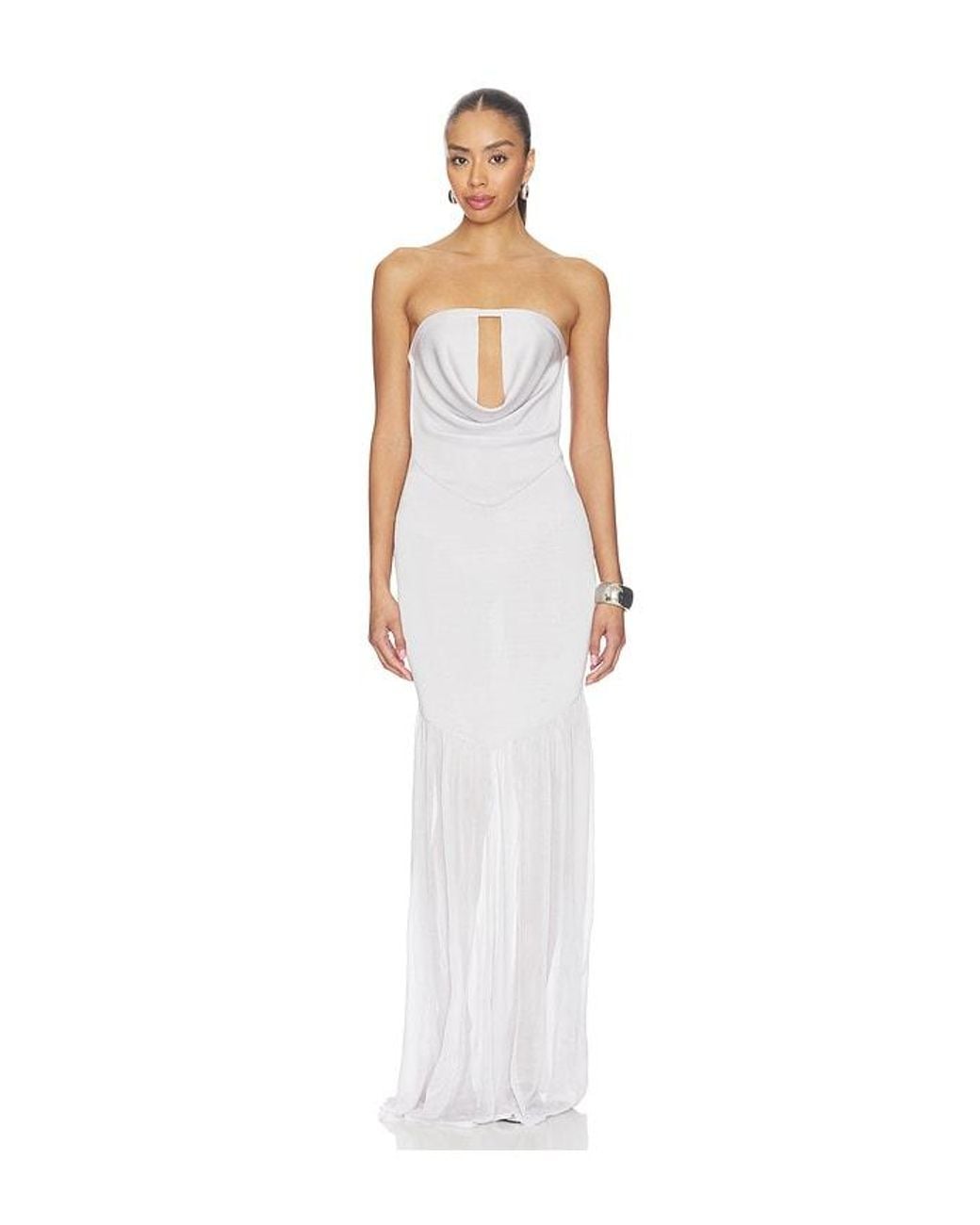 AYA MUSE White Davin Dress