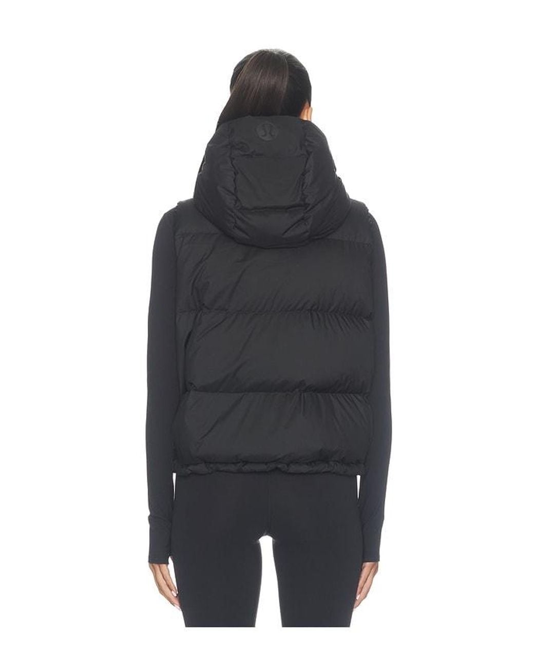 lululemon athletica Black Wunder Puff Cropped Vest