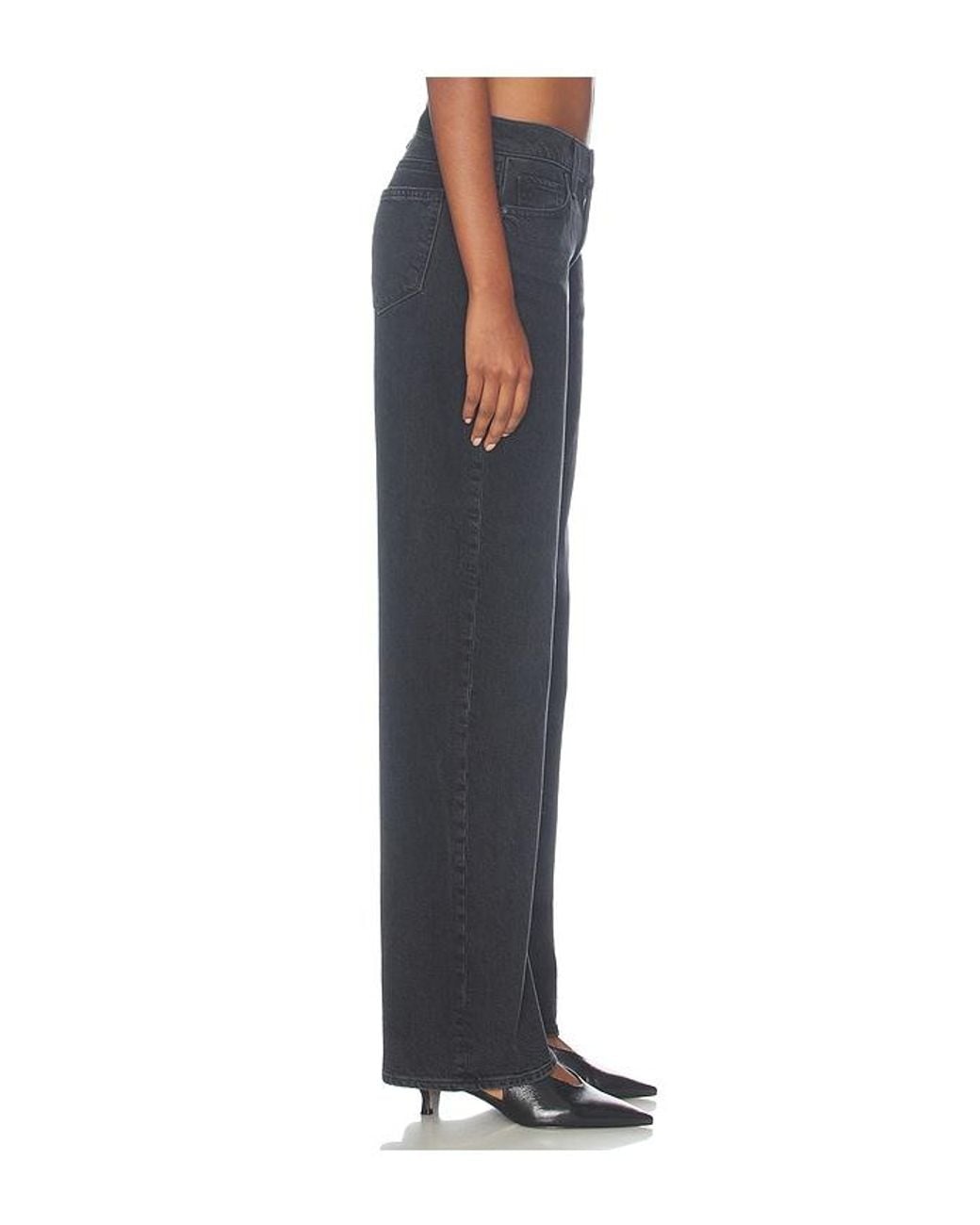PAIGE Blue Dana Low Rise Relaxed Slouchy Straight Jeans
