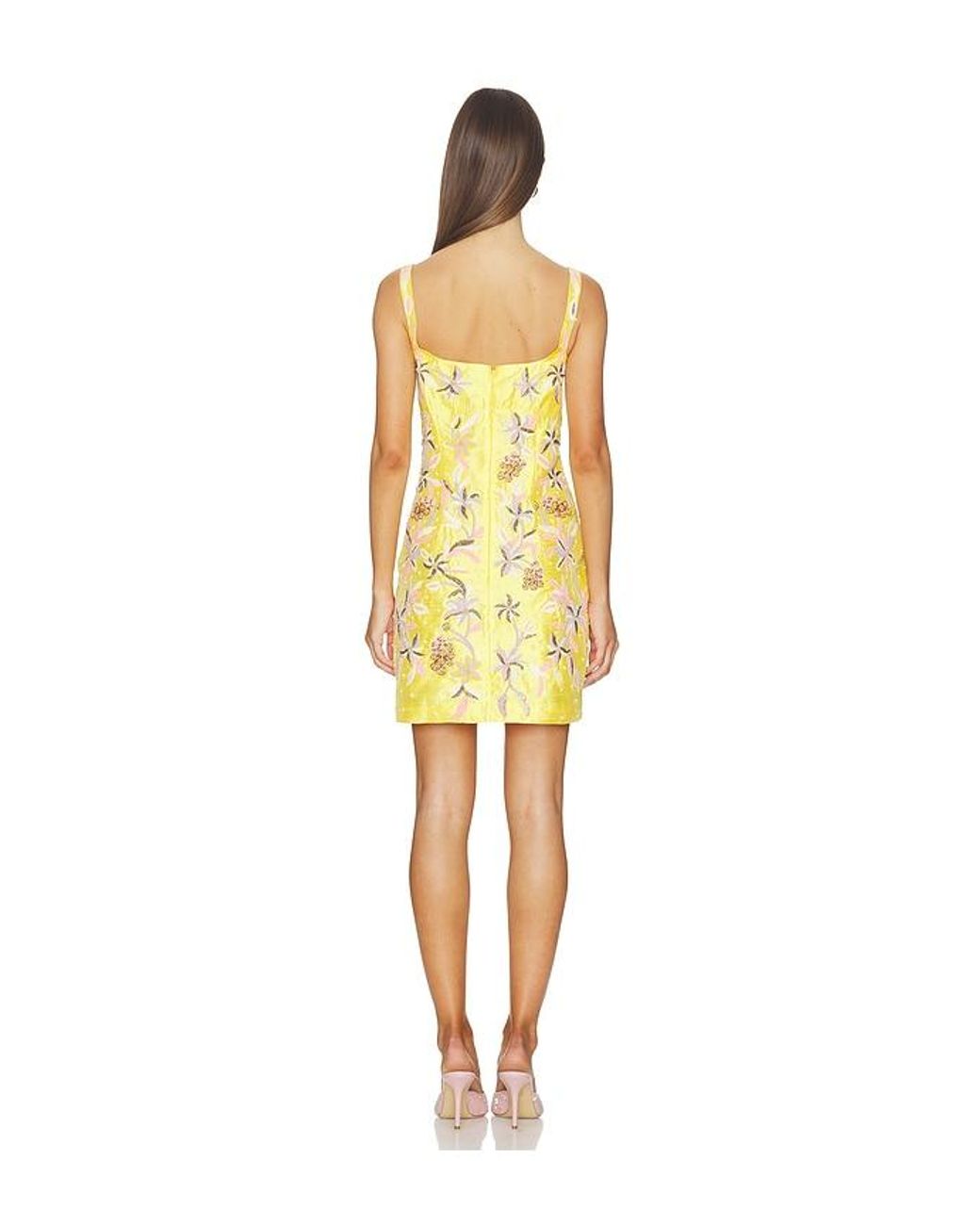 La Fuori Yellow Mini Dress