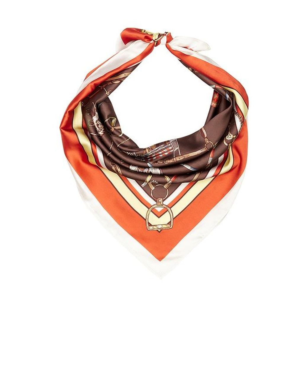 Lovers + Friends Orange Agnes Scarf