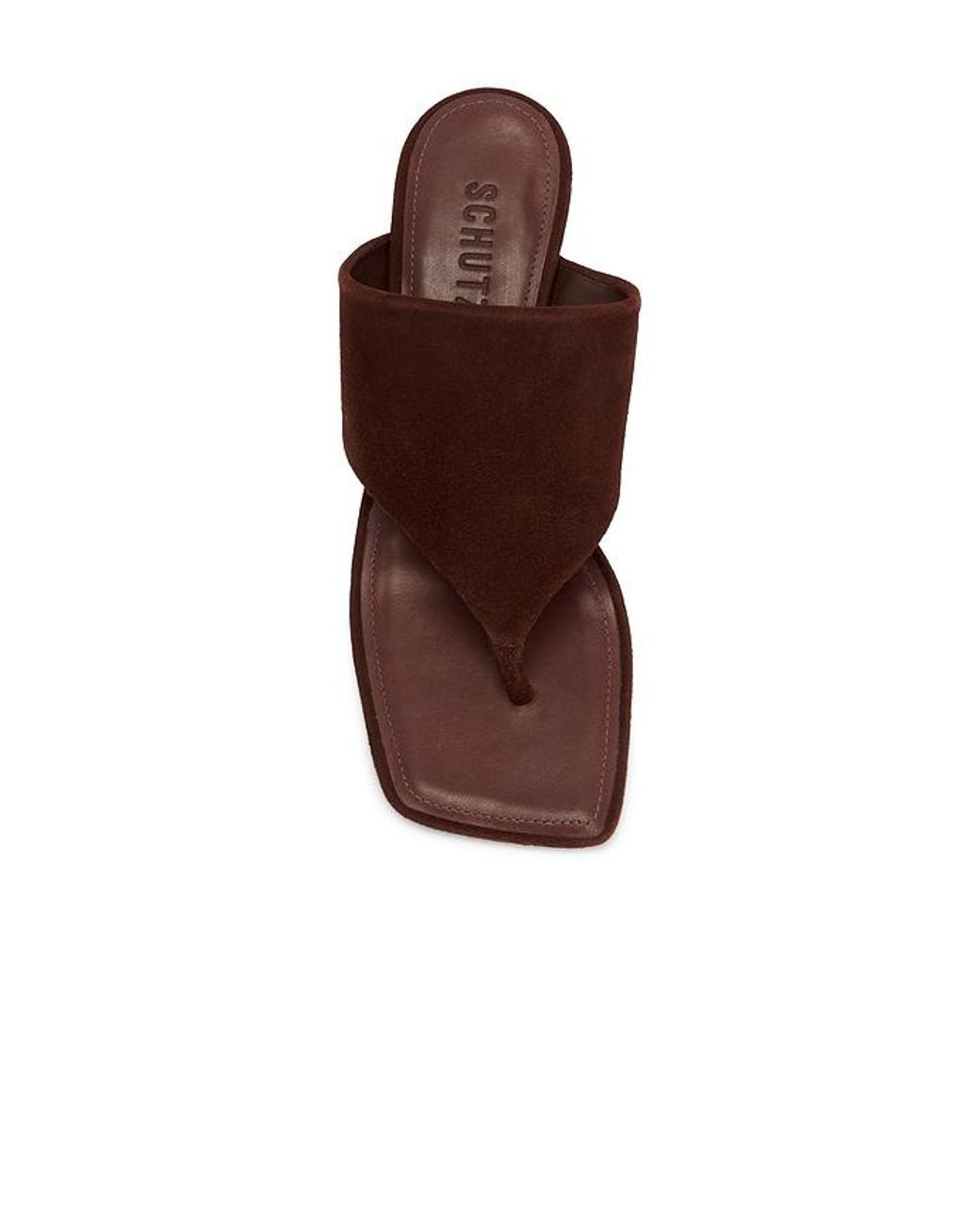 SCHUTZ SHOES Brown Sage Mid Stiletto Sandal