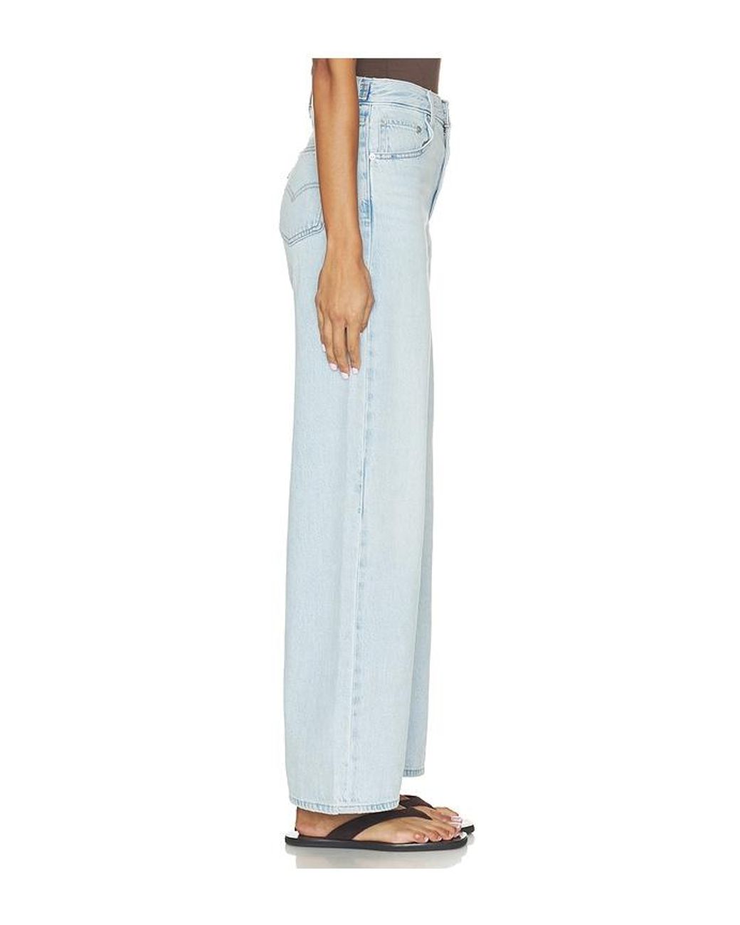 Levi's Blue Cinch Wide Leg Jeans