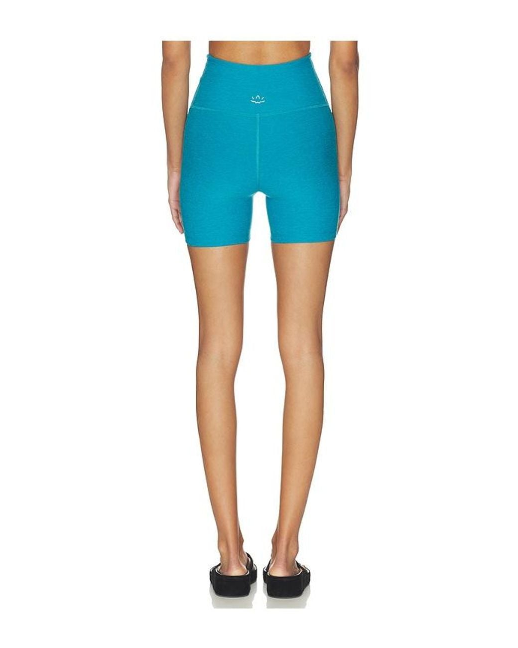 Beyond Yoga Blue Spacedye Keep The Pace 5 Short