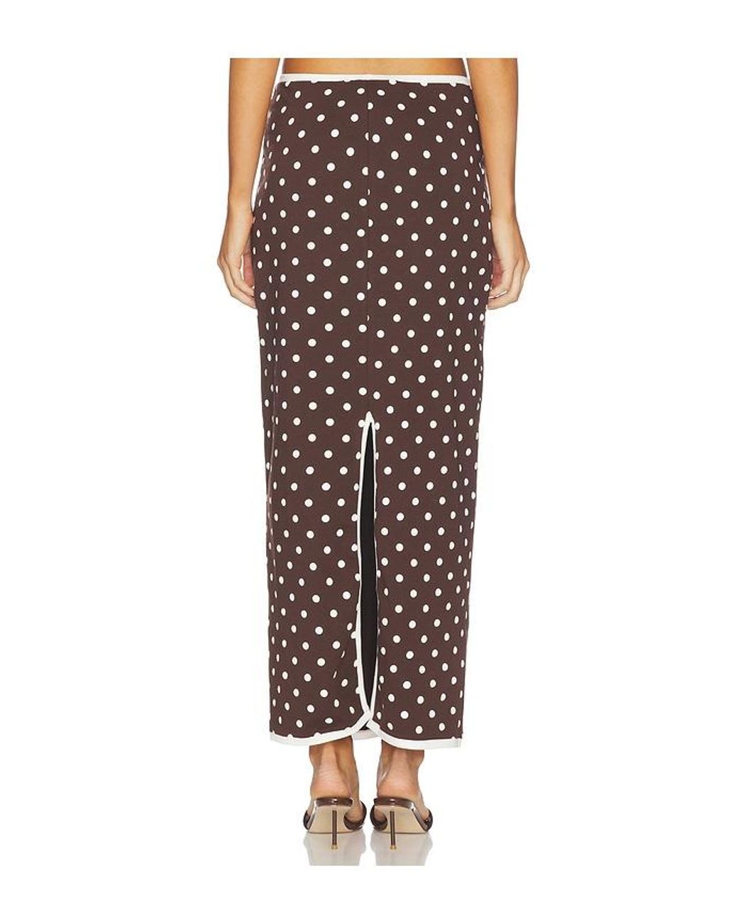 ROWEN ROSE Multicolor Polka Dots Long Skirt