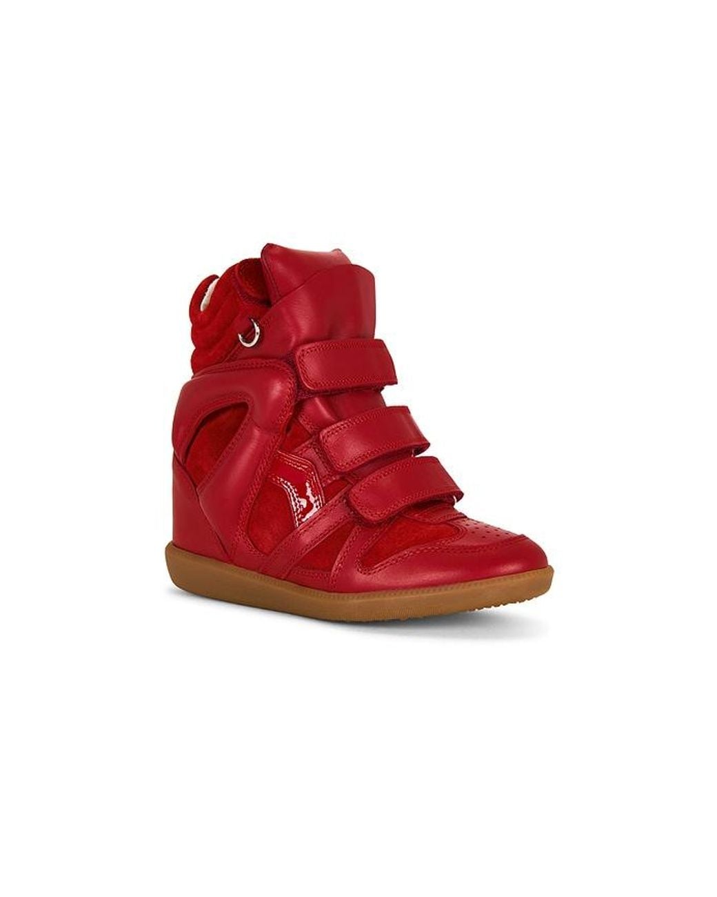 Isabel Marant Red Bekett Ring Sneaker