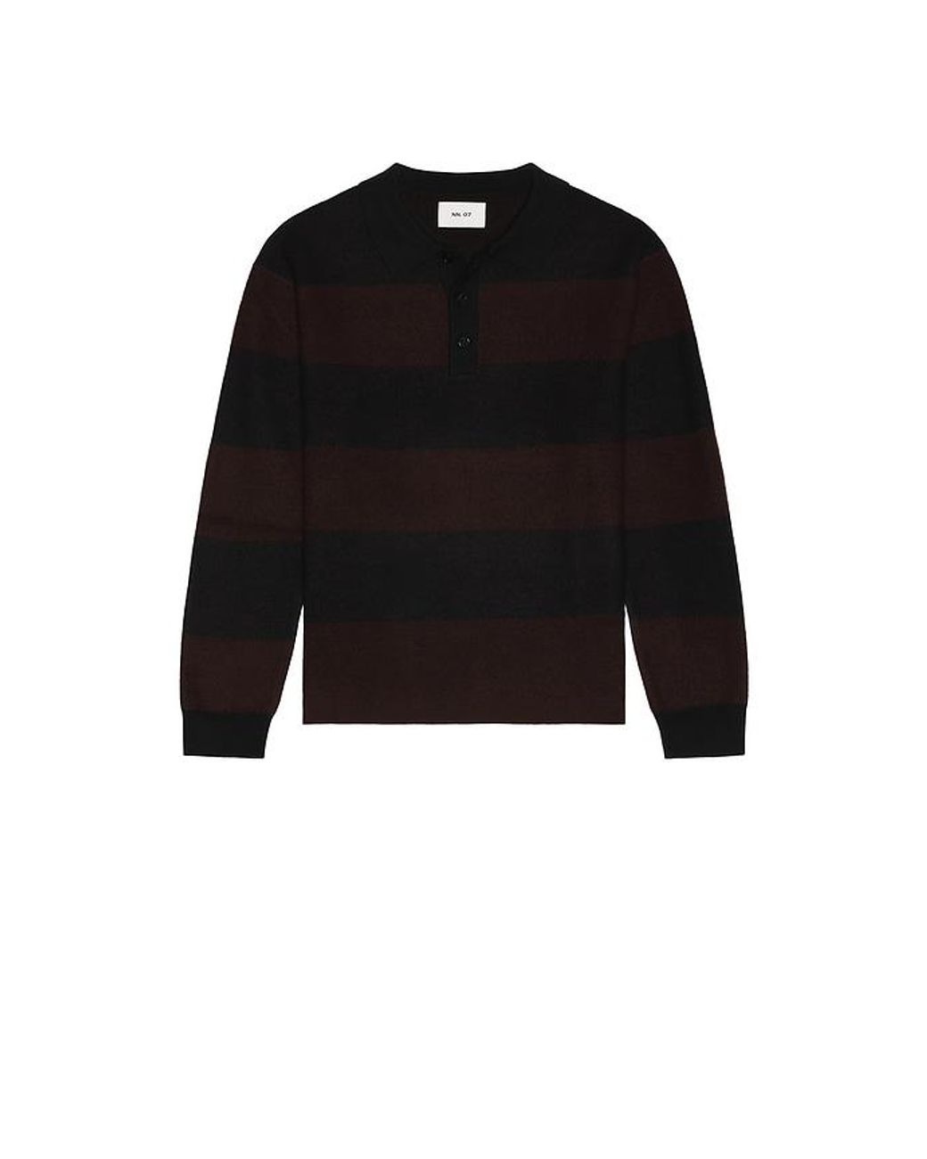 NN07 Black Rugby Polo for men