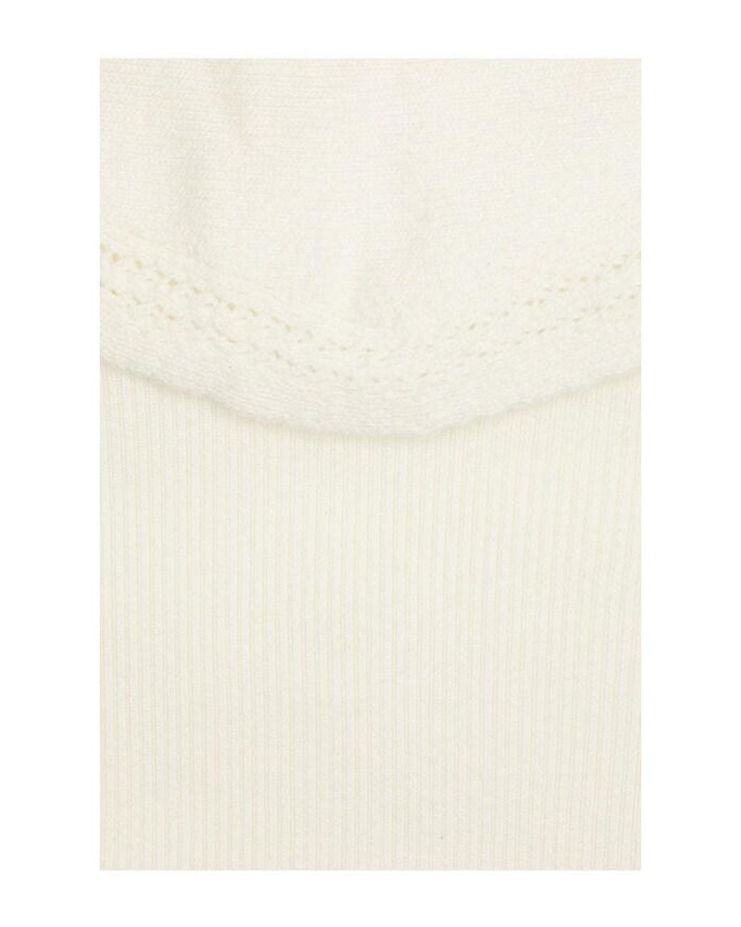 Lovers + Friends White Jaine Sweater Dress With Scarf