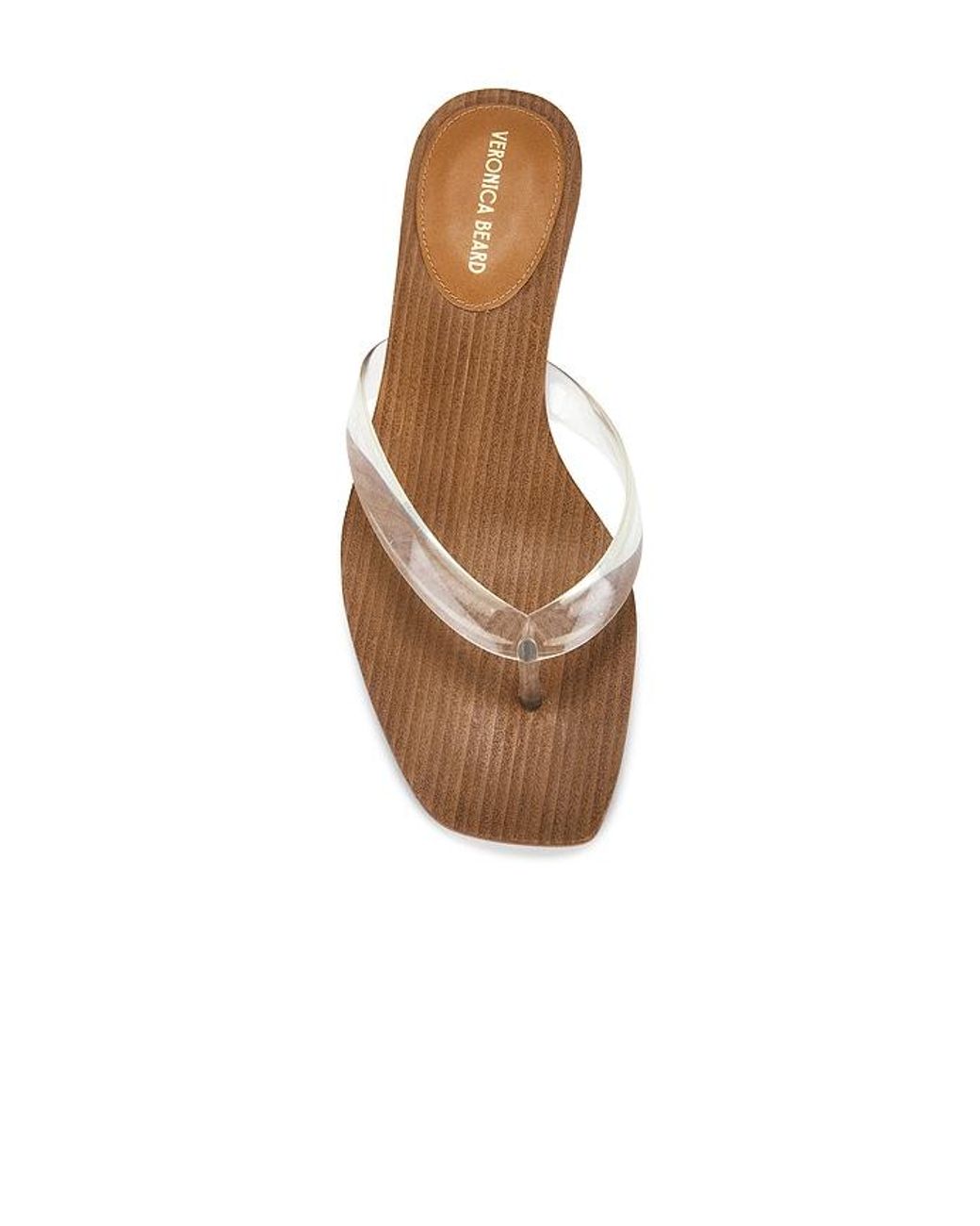 Veronica Beard White Clear 45 Jelly Sandal