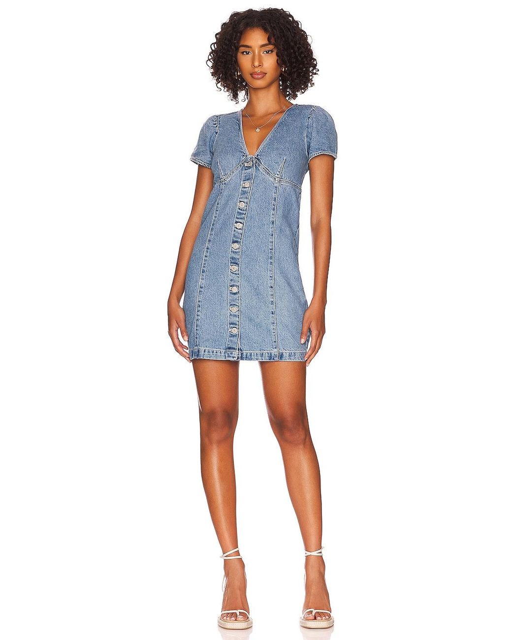 Levi's Erin Mini Denim Dress in Blue Lyst