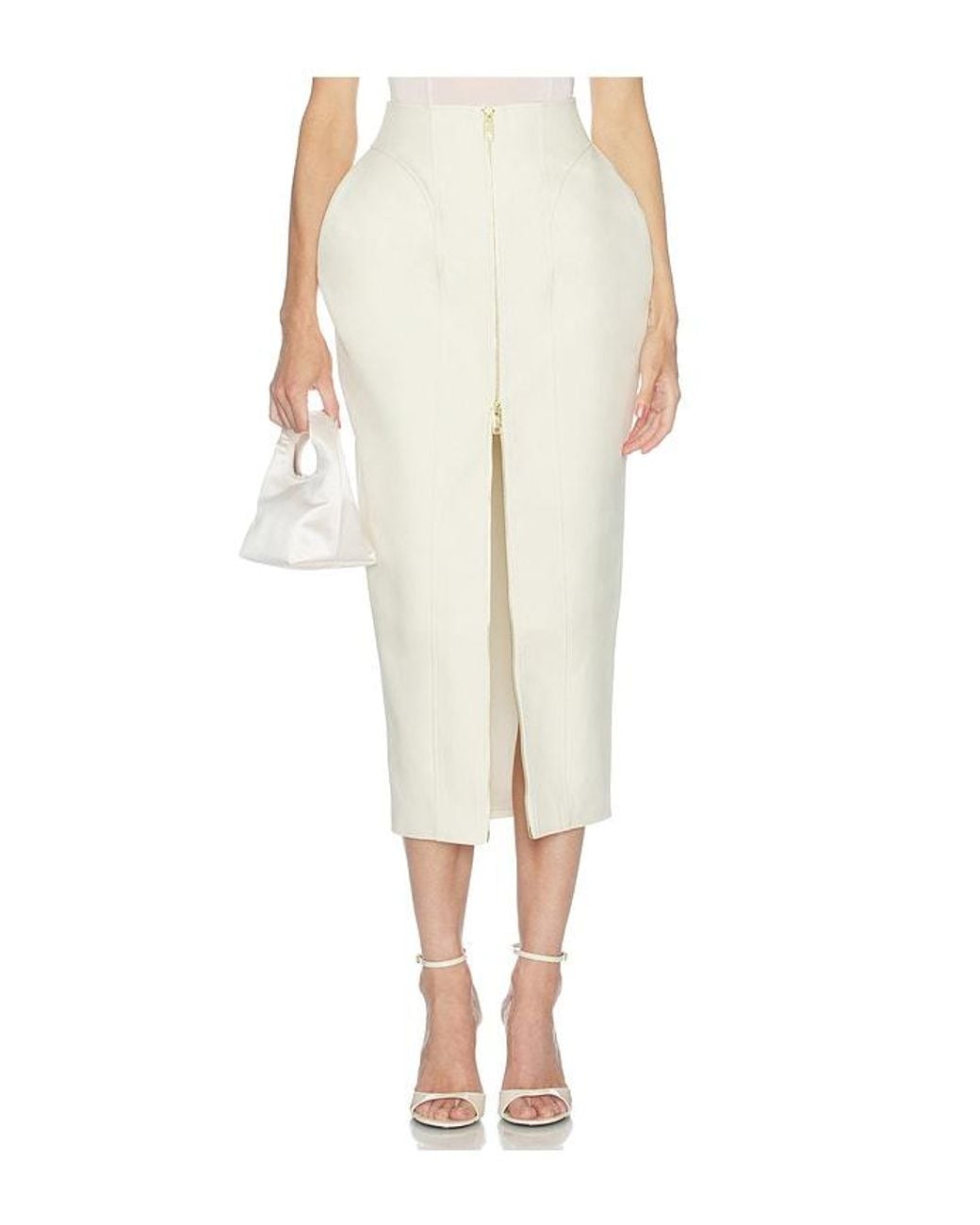 Camila Coelho Natural Margo Maxi Skirt