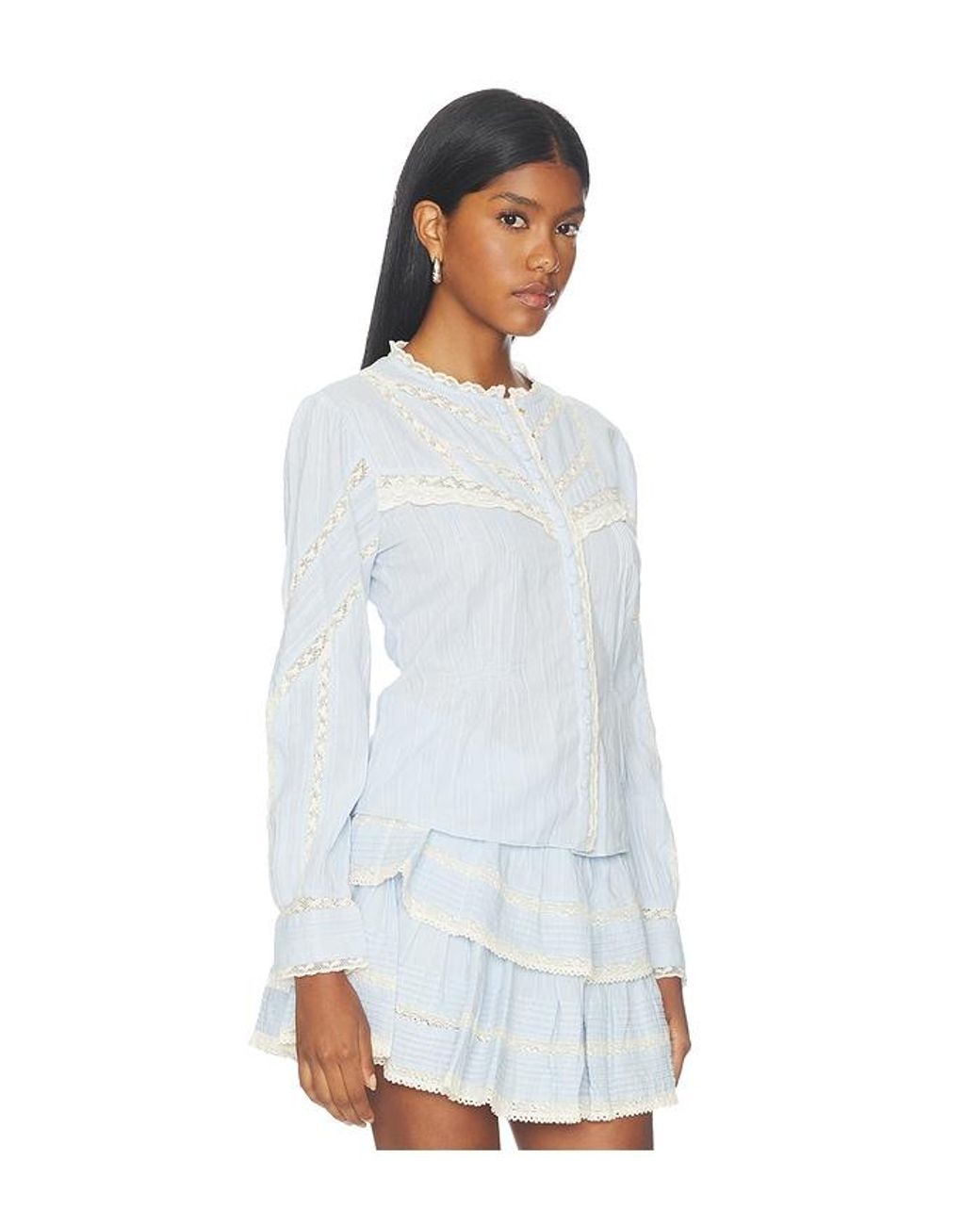 LoveShackFancy White Miah Top