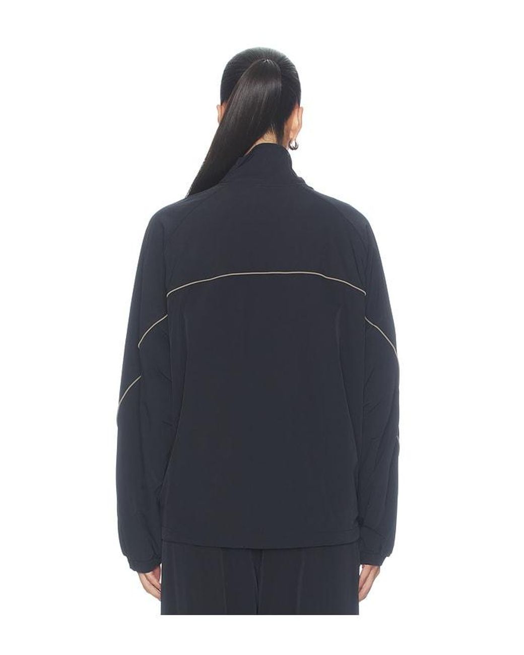 NikeSKIMS Blue Stretch Nylon Oversize Jacket