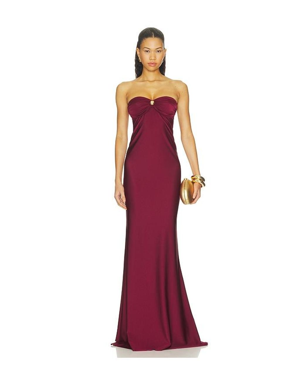 Shani Shemer Red Bella Dress With Scarf