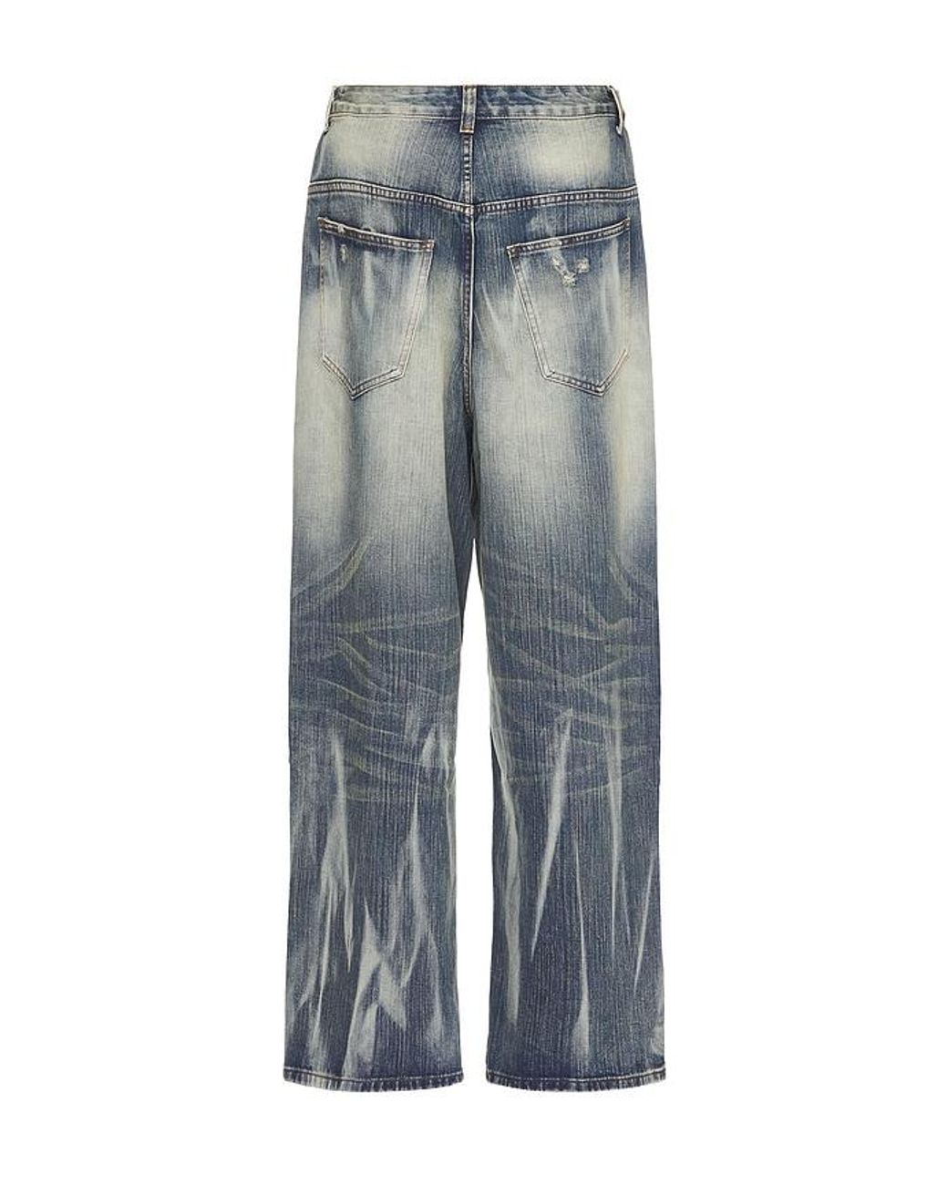 Jaded London Super Bleached Scuff Xl Colossus Jeans in Blue