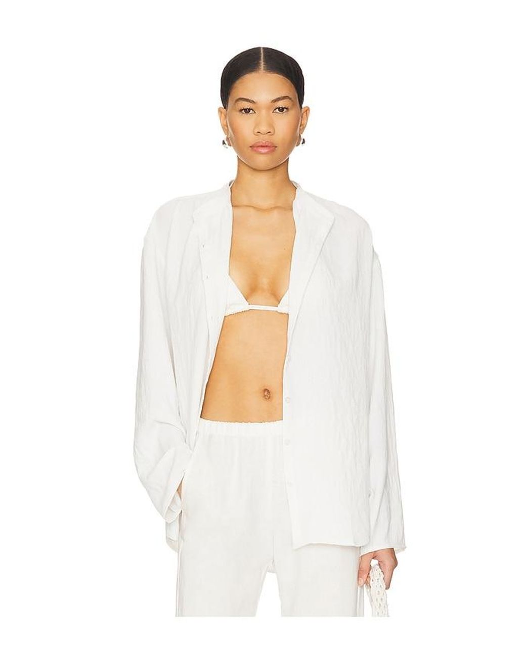 Tularosa White Pheby Button Down Shirt