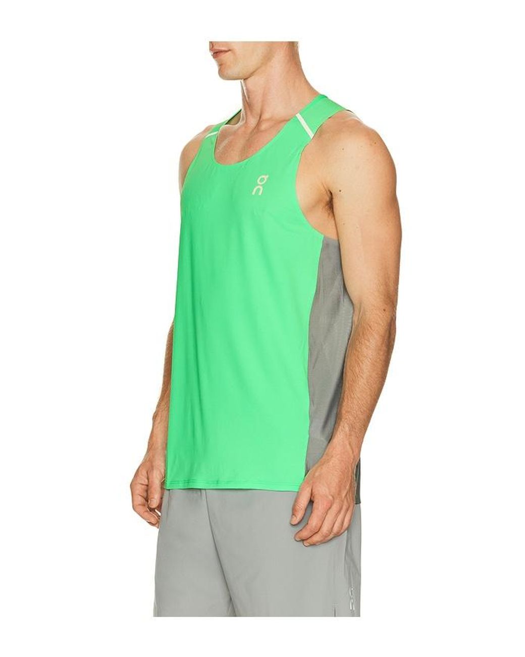 On Shoes Green Performance Tank for men