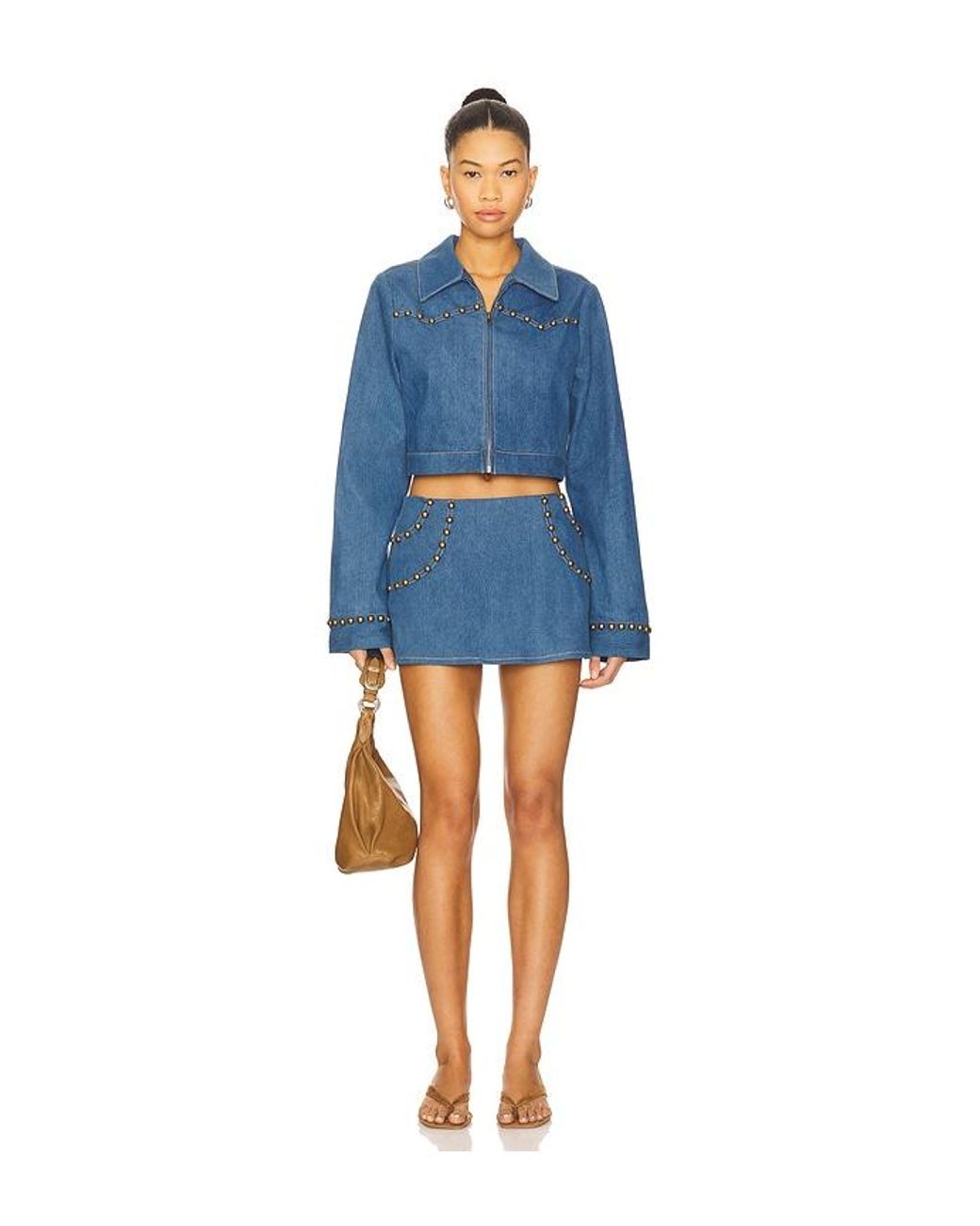 Lovers + Friends Blue Palmer Jacket