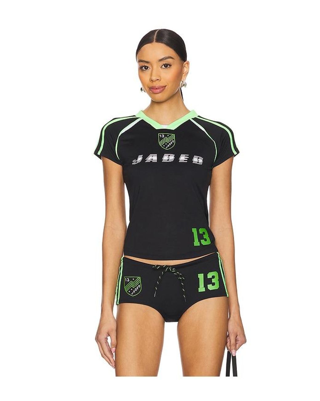Jaded London Football Baby Tee | Lyst