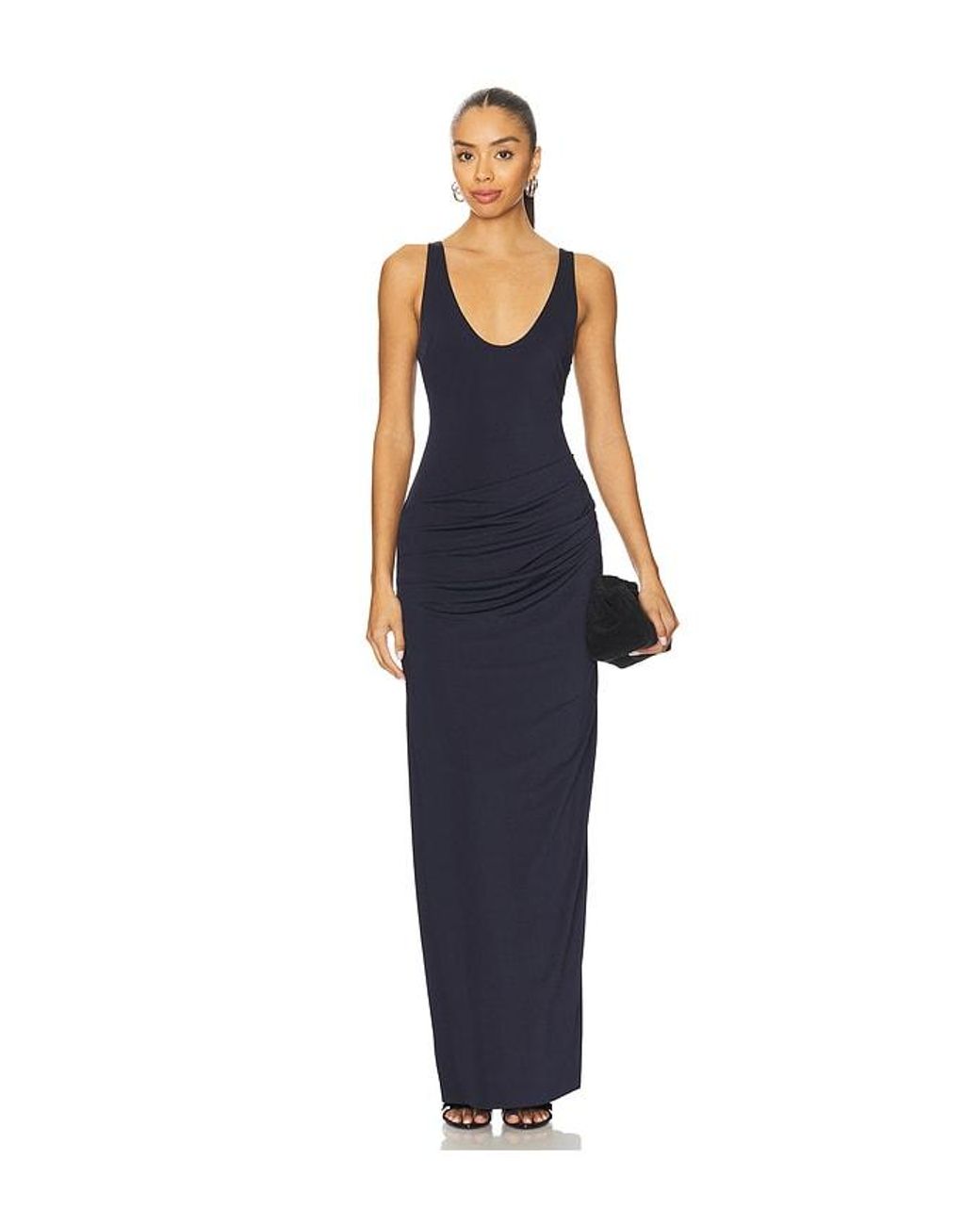 Ceren Ocak Blue Jersey Dress