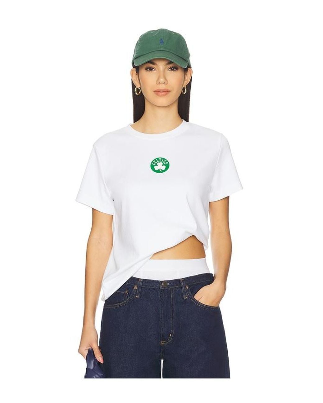 Terez White X Revolve Celtics Basic Logo Tee