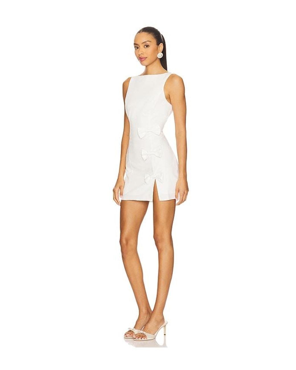 MORE TO COME White Meryl Mini Dress